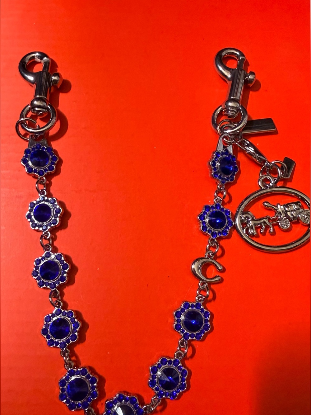 Jueqiba Coach inspired bag chain charm and key holder